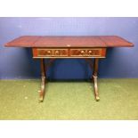 Reproduction Regency stylye mahogany sofa table 137 x 59 cm