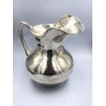 925 Silver water jug with applied clan Cunningham motif 21 ozt
