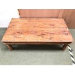 Contemporary Indian style low coffee table 134 x 75 cm