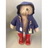 Paddington bear n blue duffle coat 54 cm