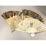 Collection of C18th Japanese fans