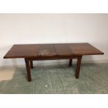 Fruitwood extending dining table 84 h X 230 l cm (extended)