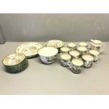 31 Piece tea or coffee set, Indian tree pattern