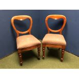 Pair of upholstered bedroom chairs