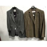 Paula Murphy 2 piece ladies grey suit & Max Mara light brown ladies wool jacket approx 10-12