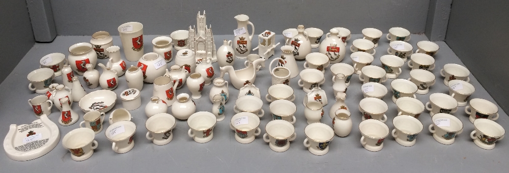 Collection of Gossware much from Kent & pieces from around the country, some interesting shapes &