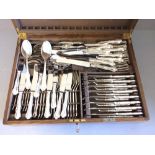 Mappin & Webb 8 place setting silver plate canteen of cutlery