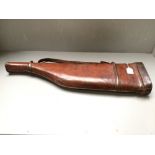 Leather leg of mutton gun case