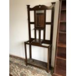 1950s Oak hallstand 80 X 185 cm