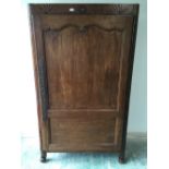 Early French 19th Century country made armoire 171 x 101 x 43 cm