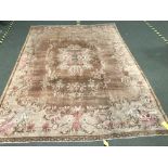 Antique Turkish Oushak carpet 3.40 X 2.45m