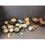Qty of oriental porcelain including tea services etc