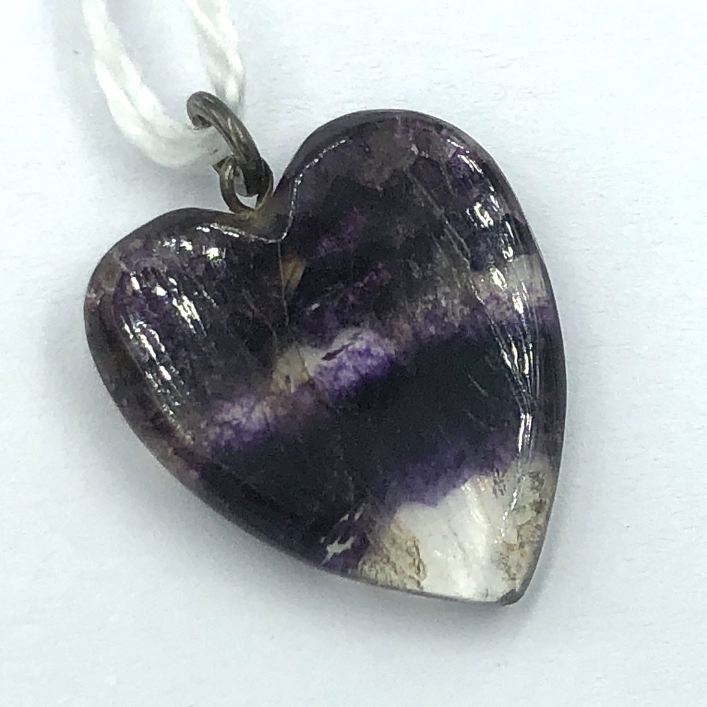 Blue John heart pendant