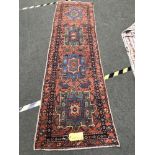 Antique Persian Heriz runner 2.63 X 0.70m