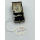 18ct Gold 5 stone graduated old cut diamond ring size P