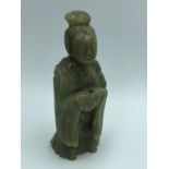 Yuan/Ming dynasty jade figure 12 cm H