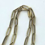 9ct Gold fancy link necklace 7g