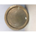 C18th brass tray