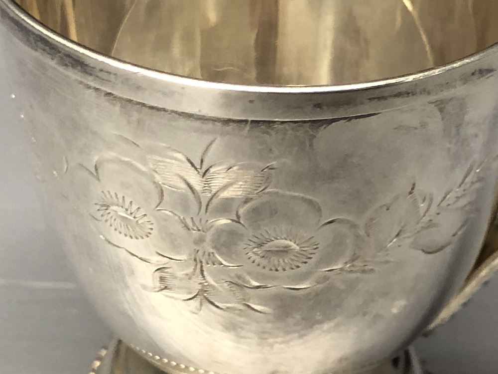 Plated christening cup by Mappin & Webb in fitted box - Image 3 of 3