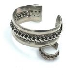Oman style silver bangle & ring