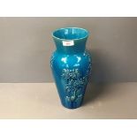 C19th turquoise-glazed vase, 31cm H