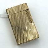 Dupont gold plated double cigarette lighter 'stamped Dupont Paris'