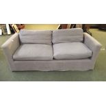 Contemporary 3 seater sofa upholstered in grey fabric manufactured by sofa.com Chelsea Wharf 221 x