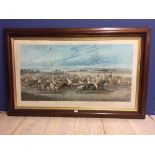 Moors British sports 'Racing Cracks' dated 1854 all good horses of early 19th C 70 x 210 cm