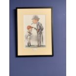 PETER BUCHANAN (circa 1870-1950)mixed media crayon/watercolour 'The Tout' in (F Bullock Major M