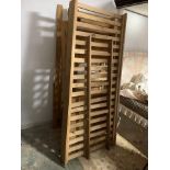 1 Pr good quality wooden oak bunk beds