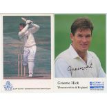 England Test and county cricketers, 1980s onwards. Four small albums comprising Cornhill