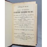 Wisden Cricketers' Almanack 1895, 1896 & 1897. 32nd-34th editions. Handsomely half bound in red