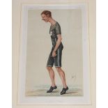 Athletics and Rowing. Vanity Fair. Three original colour chromolithographs. Subjects are the athlete