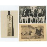 Cricket postcards early 1900s onwards. A good selection of approx. eighty mono and colour