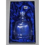 'M.C.C. Bicentenary 1787-1987'. Full lead crystal spirit decanter produced to commemorate the M.C.C.
