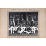 'Yorkshire County Cricket Team. Season 1905'. Excellent early official mono photograph of the