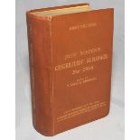 Wisden Cricketers' Almanack 1936. 73rd edition. Original hardback. Possible regilding to gilt titles
