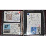 Commemorative covers 1968-1985. Red album comprising over seventy first day and commemorative