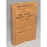 Wisden Cricketers' Almanack 1890. 27th edition. Second Issue. Original paper wrappers. Replacement
