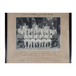 M.C.C. tour of South Africa 1938/39. Large and impressive official black and white photograph of the