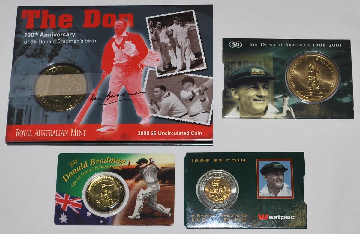 Sir Donald Bradman ephemera. A selection of ephemera relating to the death of Bradman, the centenary - Image 2 of 2