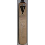 England 'Rebel' Tour to South Africa 1990. Duncan Fearnley full size cricket bat signed to the front