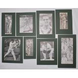Australia Test cricketers 1950s. Brown folder comprising thirty signatures signed to press