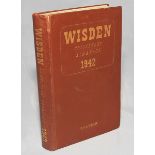 Wisden Cricketers' Almanack 1942. 79th edition. Original hardback. Only 900 hardback copies were