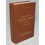 Wisden Cricketers' Almanack 1907. Willows hardback reprint (1999) in dark brown boards with gilt
