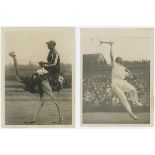 Sporting press photographs 1925. An unusual selection of sixteen original mono press photographs