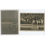 F.A. Cup Final 1925. Sheffield United v Cardiff City. Two original mono press photographs, one of