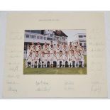 Nottinghamshire C.C.C. 1992. Official colour photograph of the 1992 Nottinghamshire team, seated and