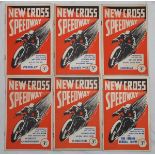 New Cross Speedway 1936. Six official programmes for meetings held at Canterbury Road on 3rd June,