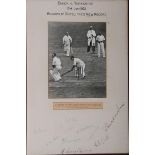 Yorkshire. Record opening stand- 'Holmes and Sutcliffe's New Record'. Yorkshire and England 1932.